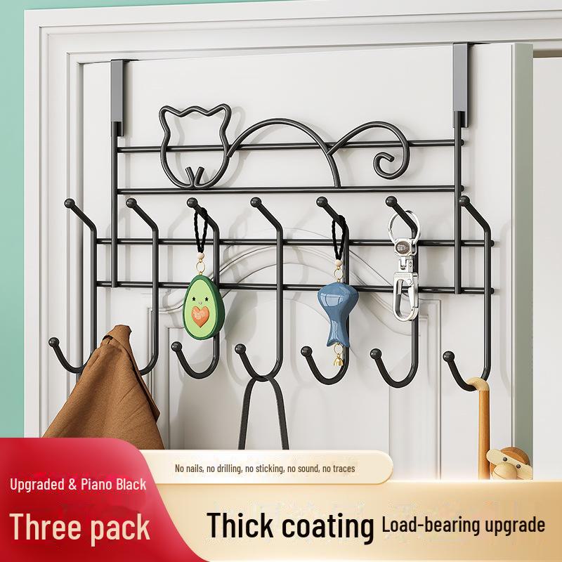 

Вешалка для одежды над дверью — крепление на стену без гвоздей для спальни или общежития