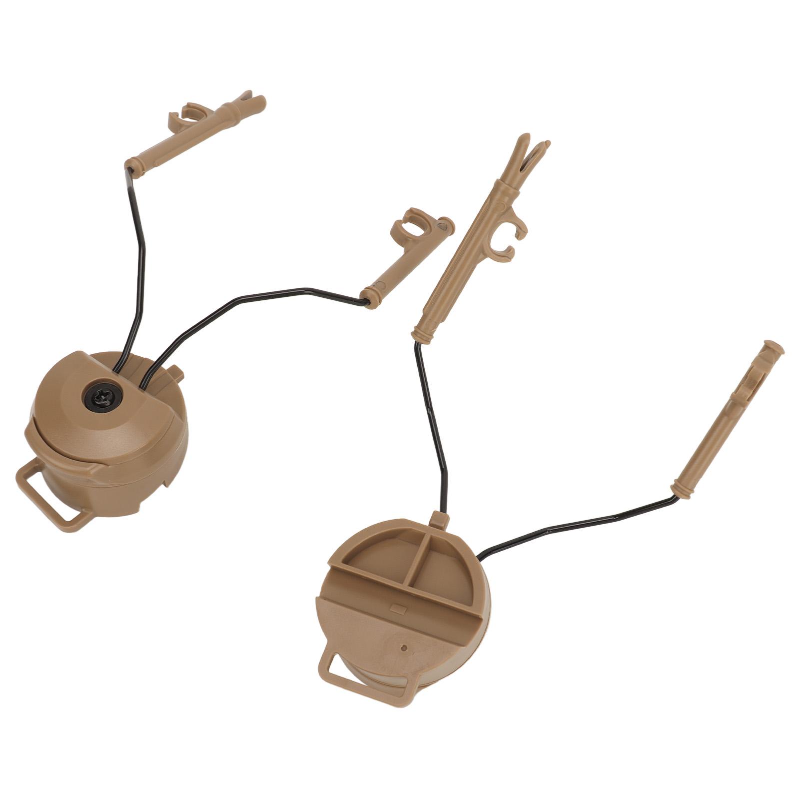 

2PCS Headset Helmet Adapter Nylon Helmet Arc Rail Suspension Headset Support Headphones Bracket for Outdoor Shooting