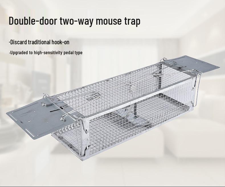 Double Door Mouse Cage & Glue Trap – Continuous Catch & Repel