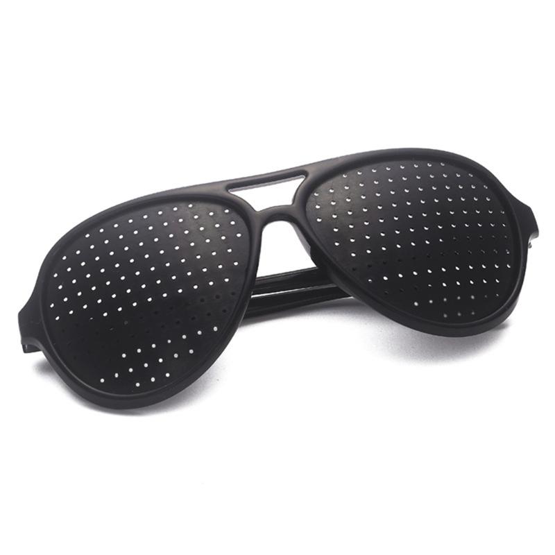 Stylish Pinhole Sunglasses With Multi Hole Pattern For Trendy Visual Appeal Lightweight PC Frame Unisex Design