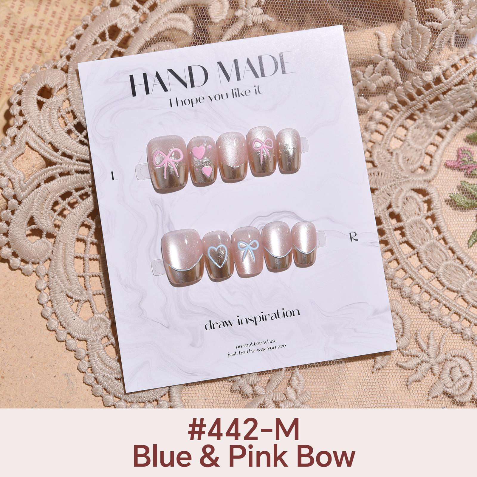 

27 Варіантів Стилю Котяче Око Накладні Нігті Короткі Ручної Роботи Натискні Нігті Накладні Нігті з Інструментами-Наклейками Повне Покриття Поради для Нігтів з Желейним Клеєм