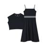 FILA Emerald Trendy Versatile Comfortable Letter Sleeveless Dress Women dresses Dark-Blue F11W524302F-NV