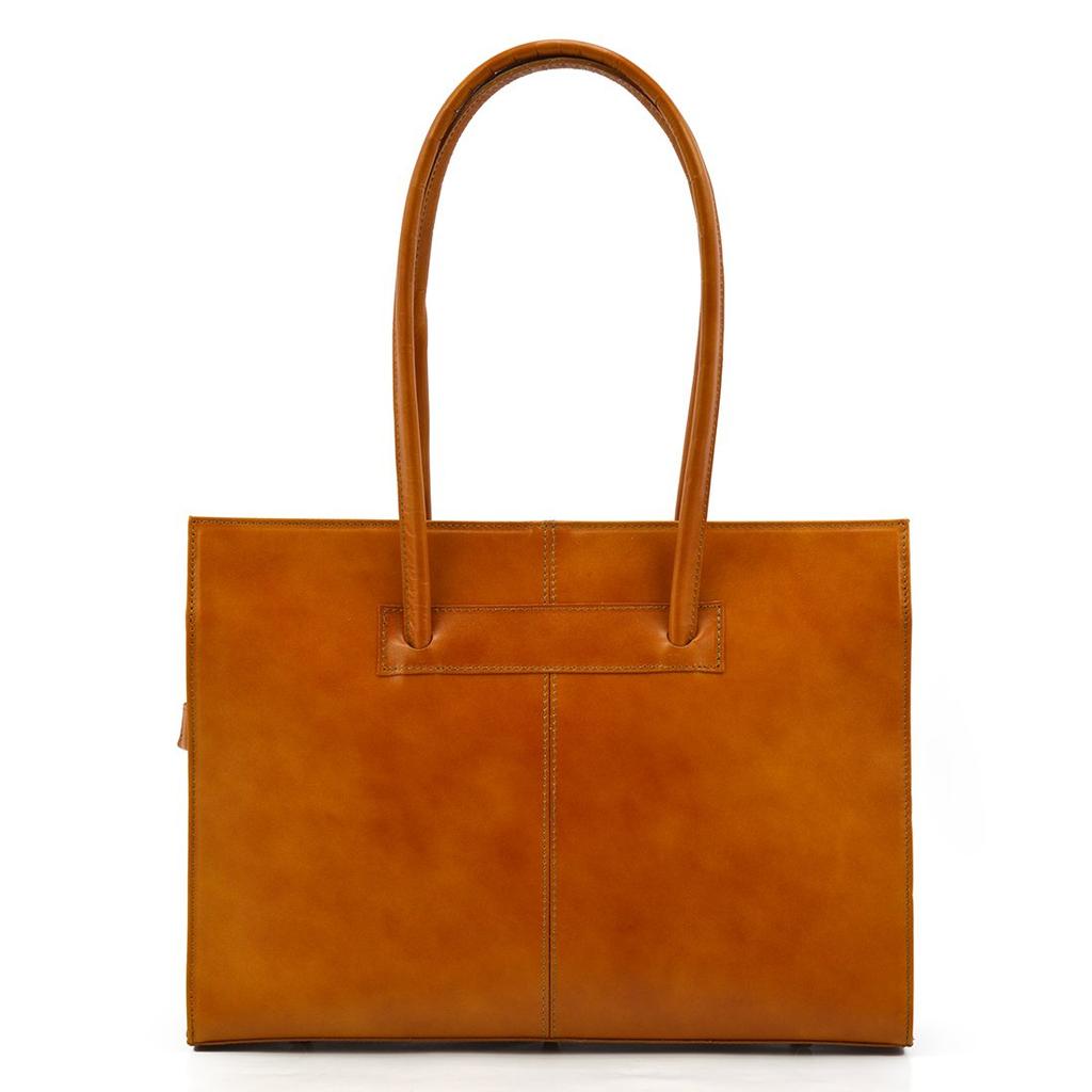 Leder-Handtasche vp046l Camel