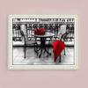 5D Diy Diamond Painting Black Red Landscape Full Round Drill Rhinestones Pictures Embroidery Rose Flower