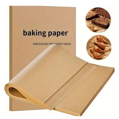 200 Stück Backpapierblätter Einweg-Antihaft-Pergamentpapier zum Backen, Grillen, Luftfritteuse