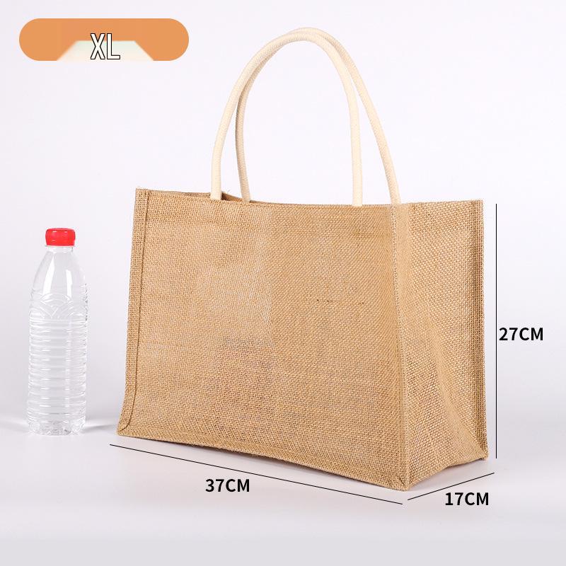 Sac fourre-tout en toile de jute: Sac de courses en jute peint à la main DIY, Lin polyvalent graffiti