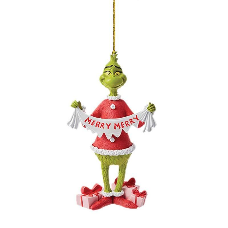 Articole de petrecereOrnament de Crăciun Pandantiv Păpușă Elf din Blană Verde Acrilic Decorațiune Festivă Agățată Pentru