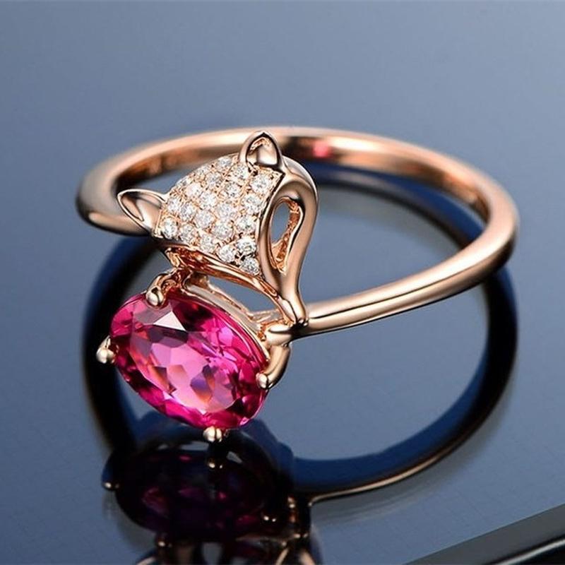 Sace Gems Klassisk kobberlegering Zircon Ring Dame Smykker Bryllupsløfte Festgave Åpen