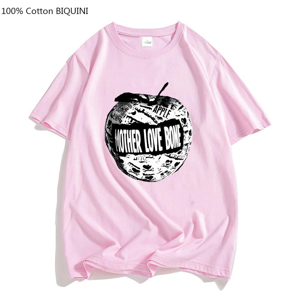 M-mother Love Bone Music Band T Shirts MEN Grunge T-shirts 100% Cotton High Quality Tees Cool Boy Short Sleeve Manga Graphic Top