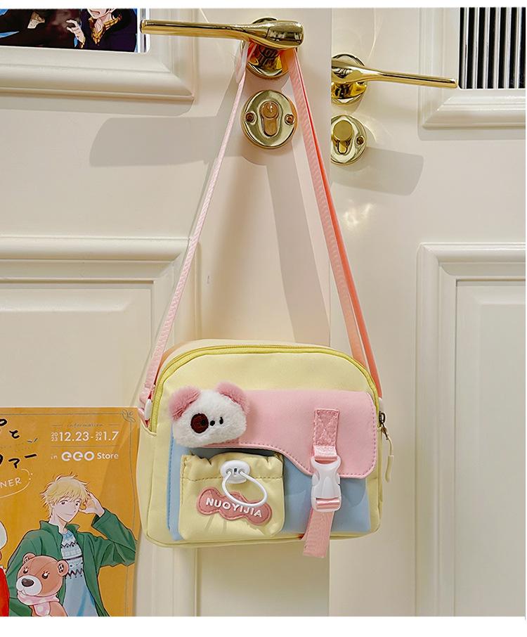 Schoolbag Sweet and Simple Matching Color Backpack Mori High Value Versatile Messenger Bag Casual and Lightweight Waterproof Shoulder Bag