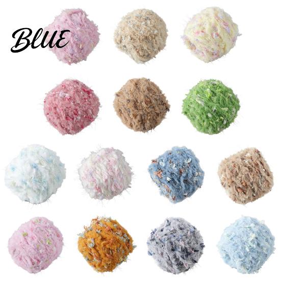 Smooth Weaving Yarn 33M Faux Fur Blend Yarn Soft Fuzzy Mohair for Crochet Thread Knitting DIY Sweater Scarf Hat Colorful Craft Beginners Knitting