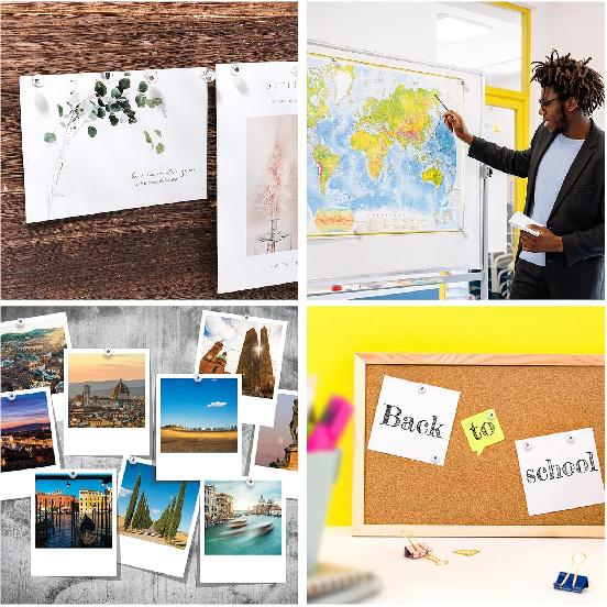 AIEX 100pcs Clear Round Push P, Gold Ball Push P with Storage Box Round Thumb Tacks Bulk for Daily Study Office Data Storage Organizing Files (Gold)