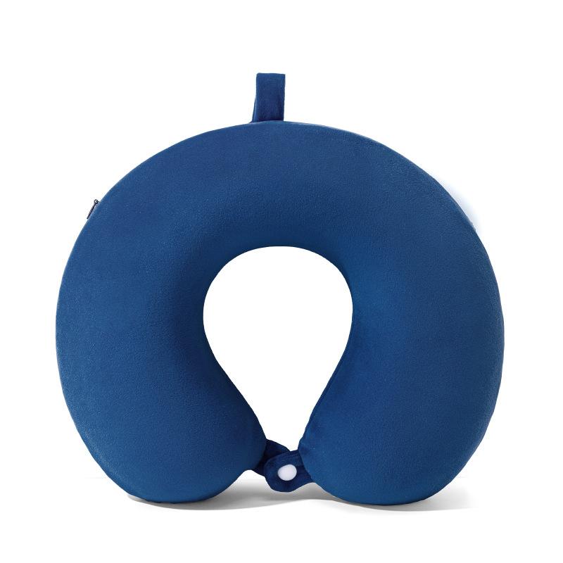 High Density Slow Rebound Memory Cotton Neck Pillow Portable Household Travel U-shaped Pillows 360 ° Surround Support Pads The Jacket Can Be Washed