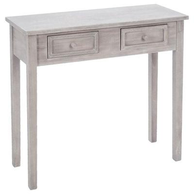 Consola decorativa Atmosphera "Charme" con 2 cajones - Blanco