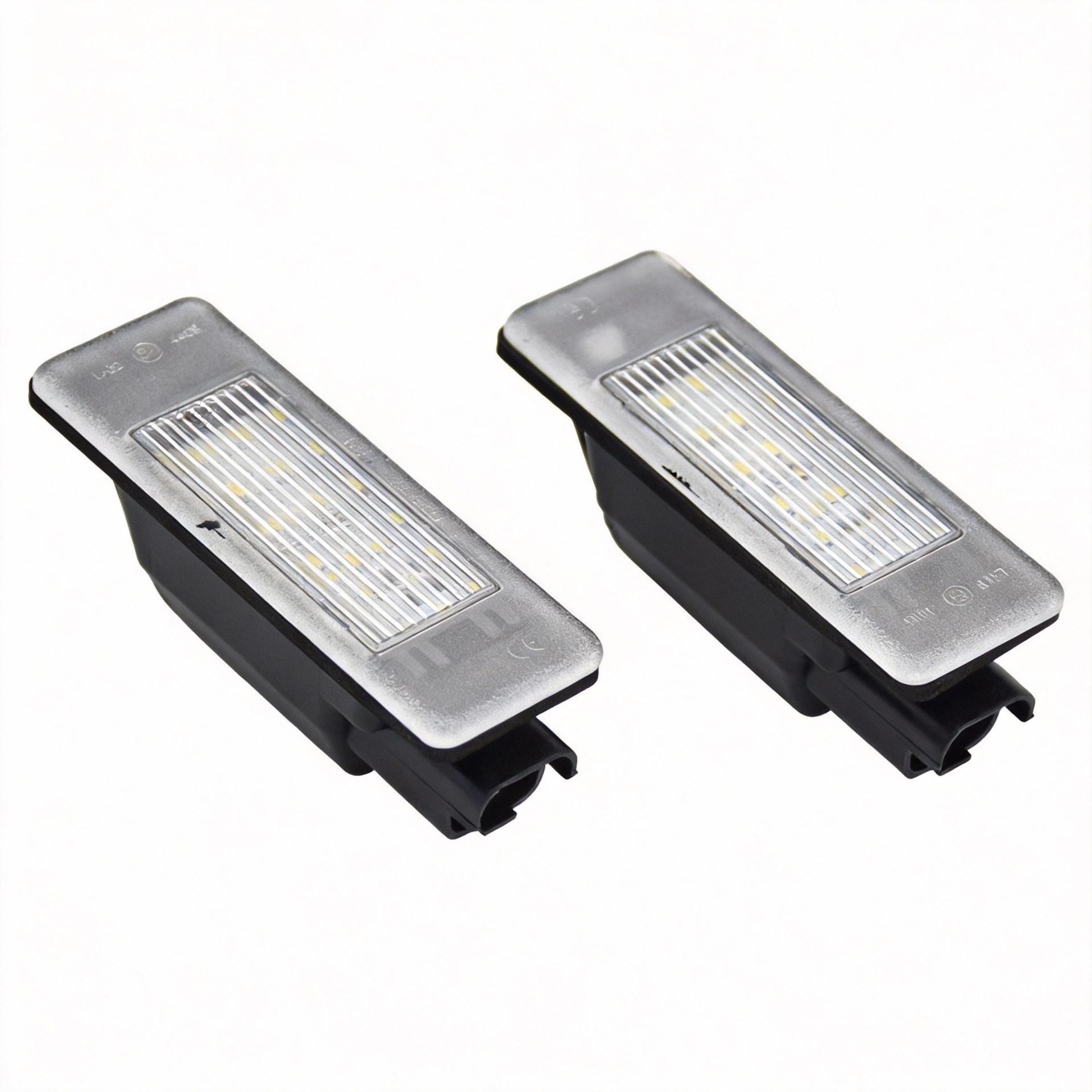 

2X License Plate Light For Peugeot 308 3008 308CC 106 1007 207CC 307 3008 406 407 607 806 807 508 LED License Number Lamp Canbus
