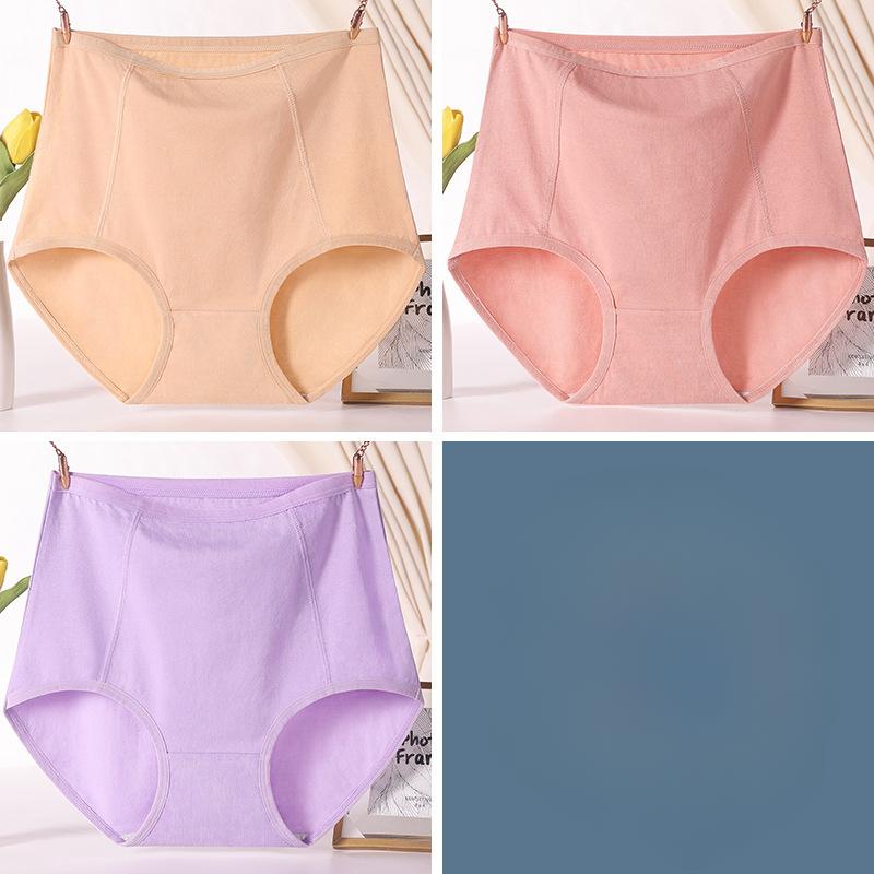 New Cotton High Waisted Triangle Briefs for Plus Size Women