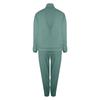 Women 2 Piece Outfits Sweatsuit Set Half Zip Long Sleeve Oversized Sweatshirt And Pencil Pants Wide Leg Sweatpant Set Tracksuit
