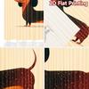 2D flat printing 2pcs Scene Curtain Dachshund dog cute pet Digital Printed Polyester Drapes Family Party Perfect for All Season