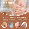 2 pièces Orteil à attelle, Attelle correctrice d'orteil, Redresseur d'orteil pour orteil en marteau, Orteil déformé, Orteil en maillet, Orteil plié, Orteil en griffe