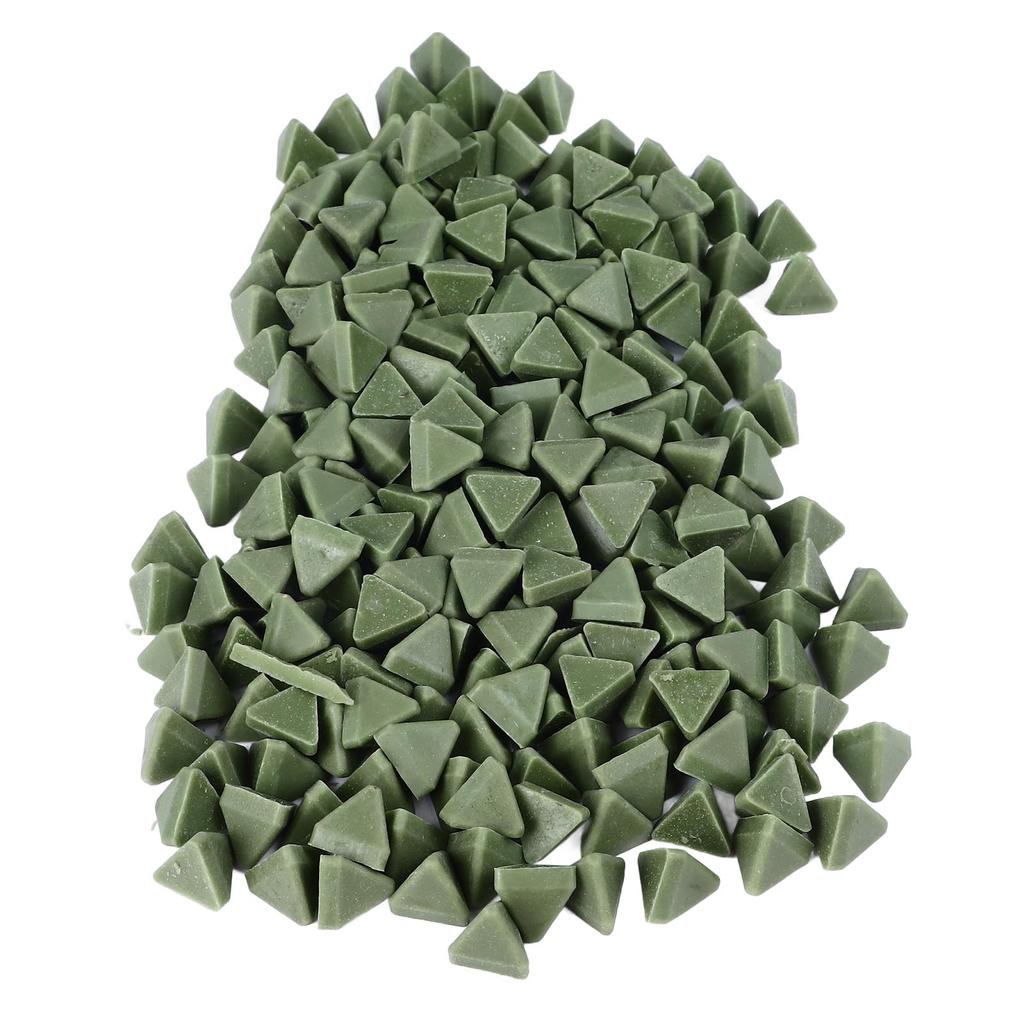 Triangle Resin Abrasive Efficient Resin Tumbling Media for Vibration Buffing Jewelry Polishing 15mm 17.6oz