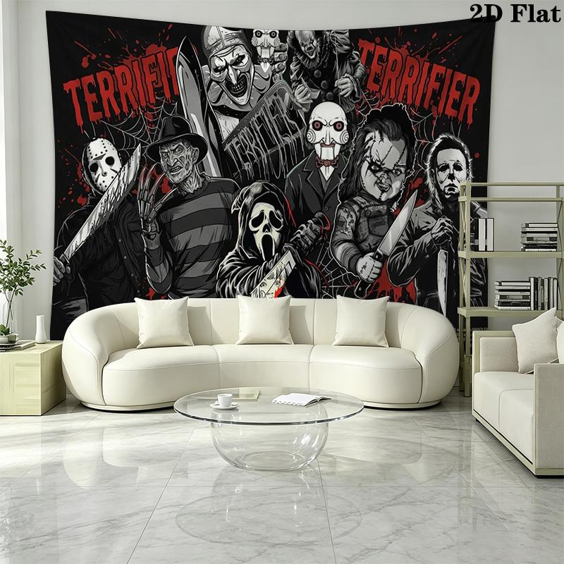 Horrorfilm Serie Wandkleed Esthetisch Wandkleed Bedrukt Stof Deken Decoratieve Wandkleden voor Slaapkamer Woonkamer Huisdecoratie