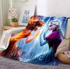 Custom Name Frozen Friendship Flannel Blanket Throw Blanket Soft Warm Sofa Bed home Decor Unique Gift