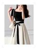 2025 Summer Women's Elegant Waist-Slimming Fragrance Style Fashion Two-Piece Dress