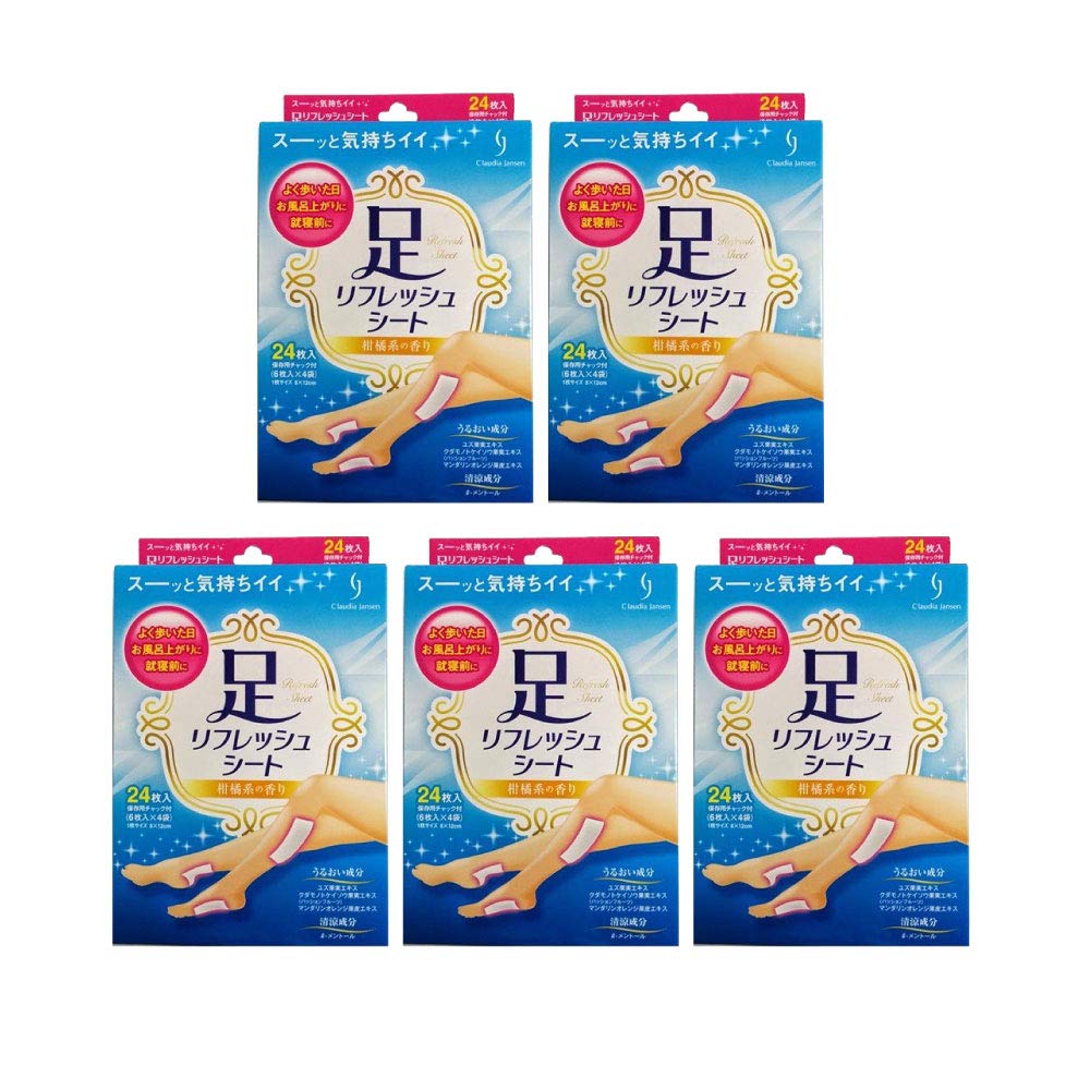 

Foot Refreshing 120 sheets total sheets x 4 bags x 5 Tree Sap Sheets Sheets, (6 boxes)