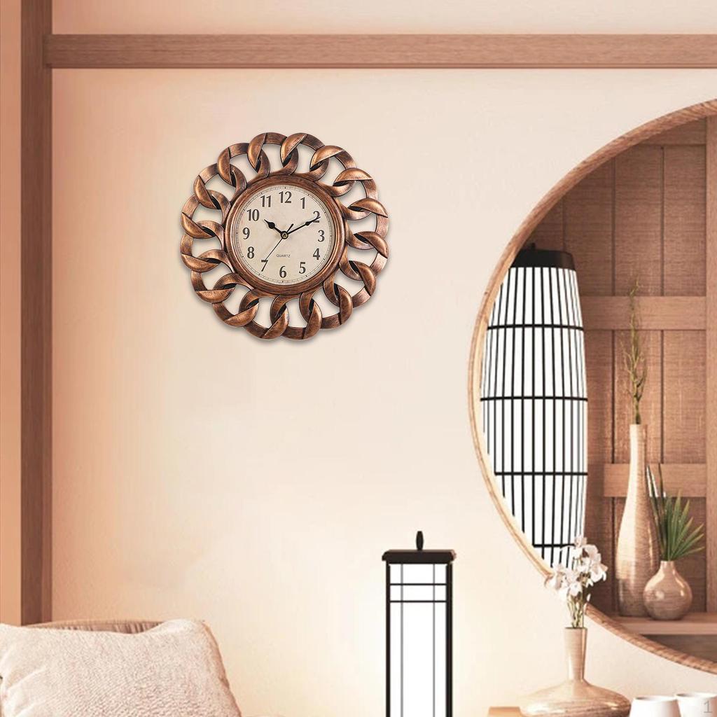 Clock, Battery Operated Silent Creative Arabic Numerals Hanging Clocks for Bedroom Ornaments kitchen