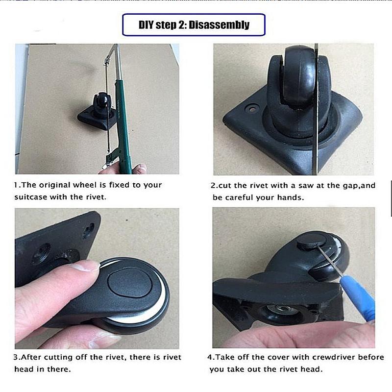 Repair Luggage Wheels Travel Luggage Suitcase Rubber wheel tyres