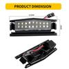 2pcs Canbus Car LED License Plate Lights Rear Number Lamps 18smd White For Mazda 2 Mx-5 Miate 2016-2025 Error Free Accessories