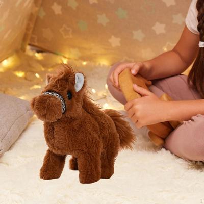 Electric Horse Toy for Kids, Plush Stuffed Animal Doll Room Decor And Gifts