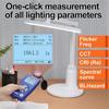 LS330 Light Meter Illuminometer Lux Spectral Illuminance Meter Digital CCT UVI CRI Ra Lx FC Flicker Frequency