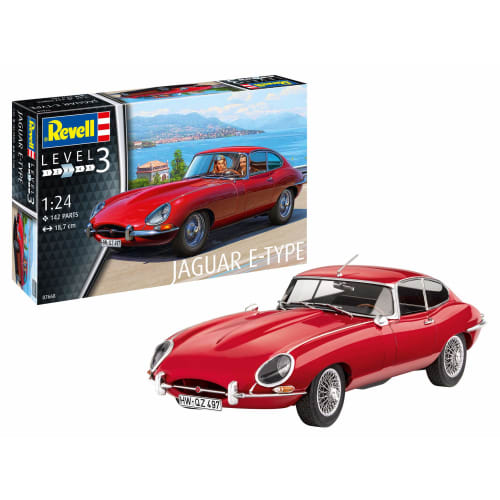German Revell 1/24 Jaguar E-Type (Coupe) Plastic Model Kit 07668