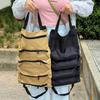 Foldable Tool Organizer 4 Zipper Pockets Car Seat Backrest Storage Mesh Bag Small Portable Durable Handheld Canvas Bag