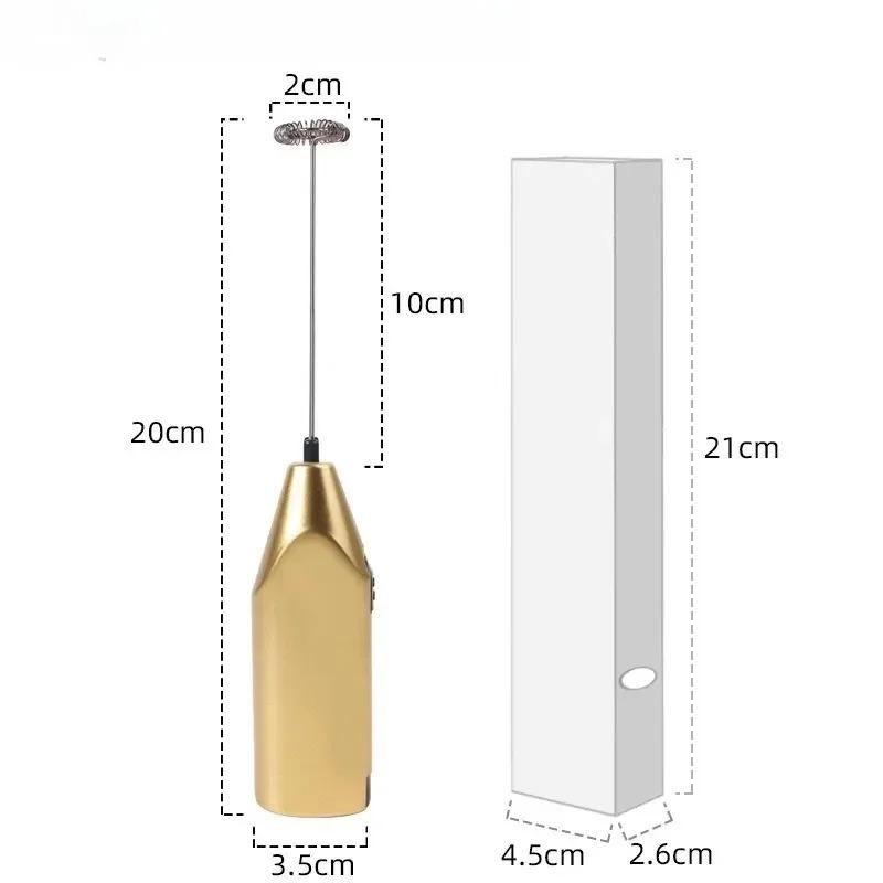 Electric Handheld Milk Frother, Coffee Whisk, Frappe Maker, Drink Stirrer, and Egg Beater – Versatile Kitchen Appliance