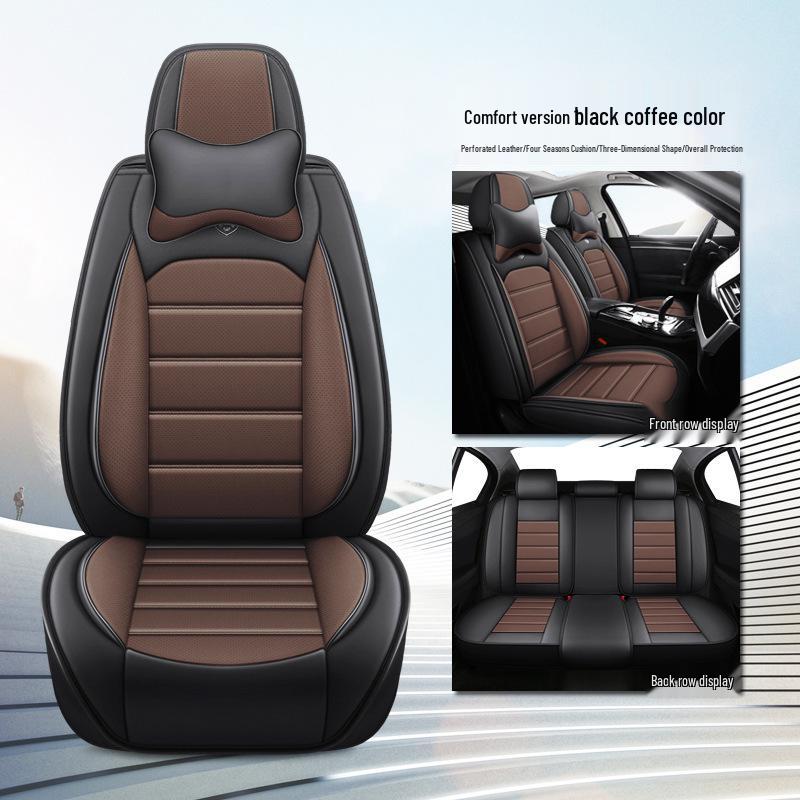 Universal Full Leather Car Seat Cover for Sylphy & Haval H - All-Season Protection