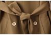 2026 Spring Women's British Style Double-Breasted Belted Trench Coat