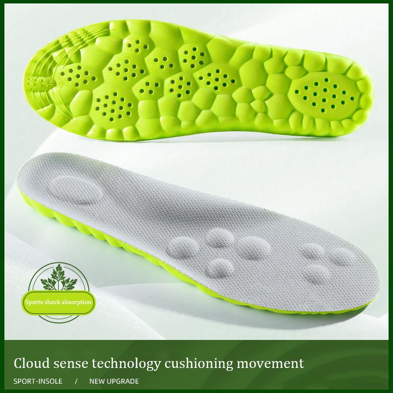 Latex Orthopedic Running Insoles for Shoes Sports Shoe Pad Super Soft Elasticity Deodorant Arch Support Massage Shock Absorption