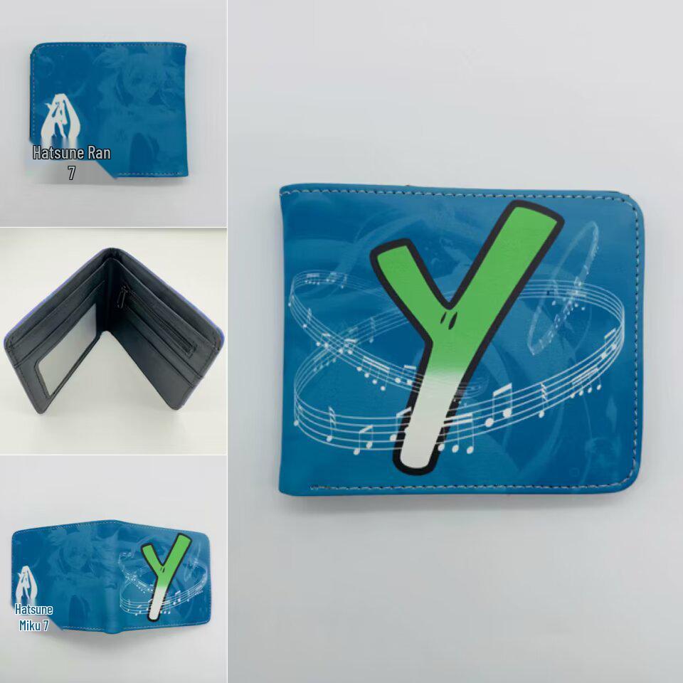 Hatsune Miku Anime Portemonnee & Kaarthouder - Heren & Dames Lederen Portemonnee met Geldclip.