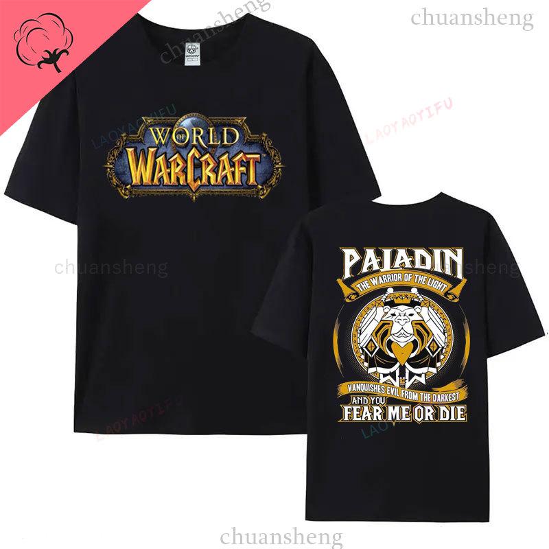 World of Warcraft T-Shirt Hiphop Spiel Gedrucktes T-Shirt Oberteil Locker Komfort Kleidung Sommer Unisex Heißer Verkauf T-Shirts 100% Baumwolle