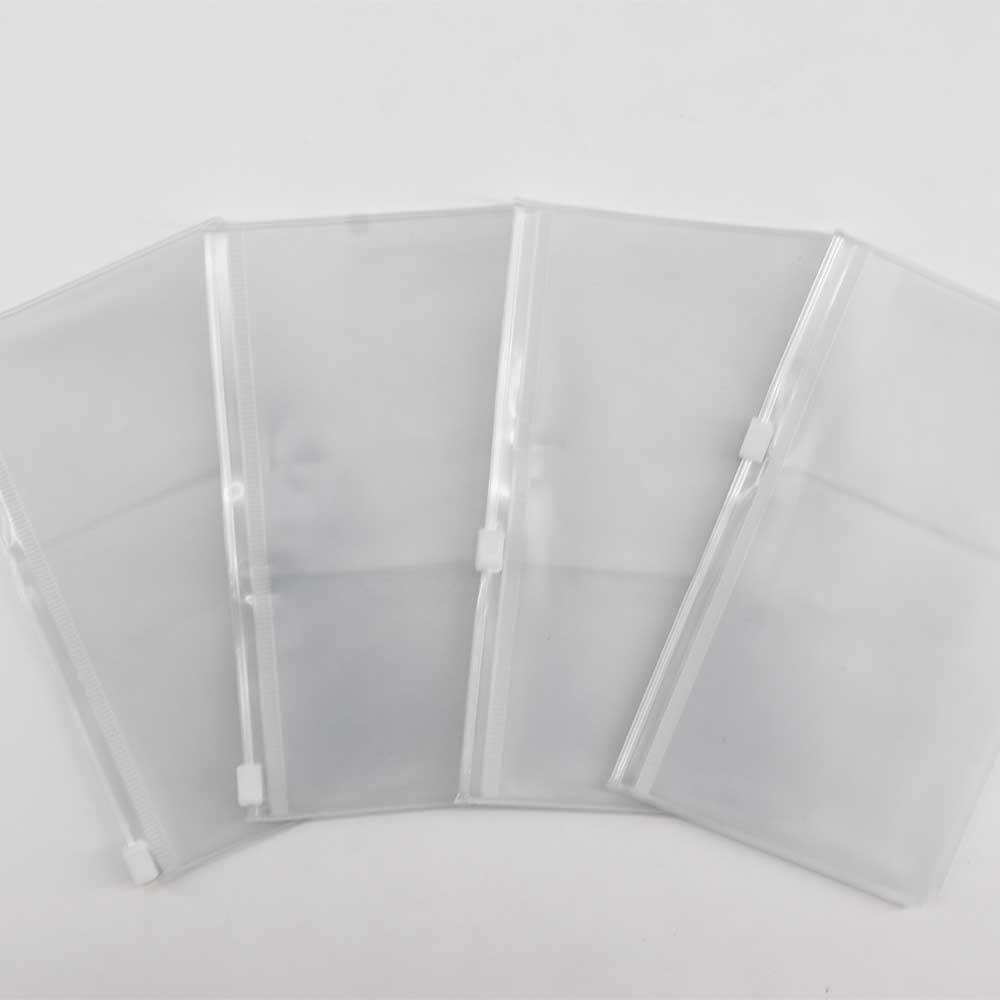 Travelers PVC Zipper Bag Notebook Zipper Bag Journal Planner Card Holder Notebook Storage Bag