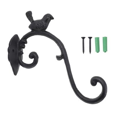 Plant Hanger Iron Outdoor Hanging Bracket Wall Hook for Bird Feeder Lantern Wind Chime Flower