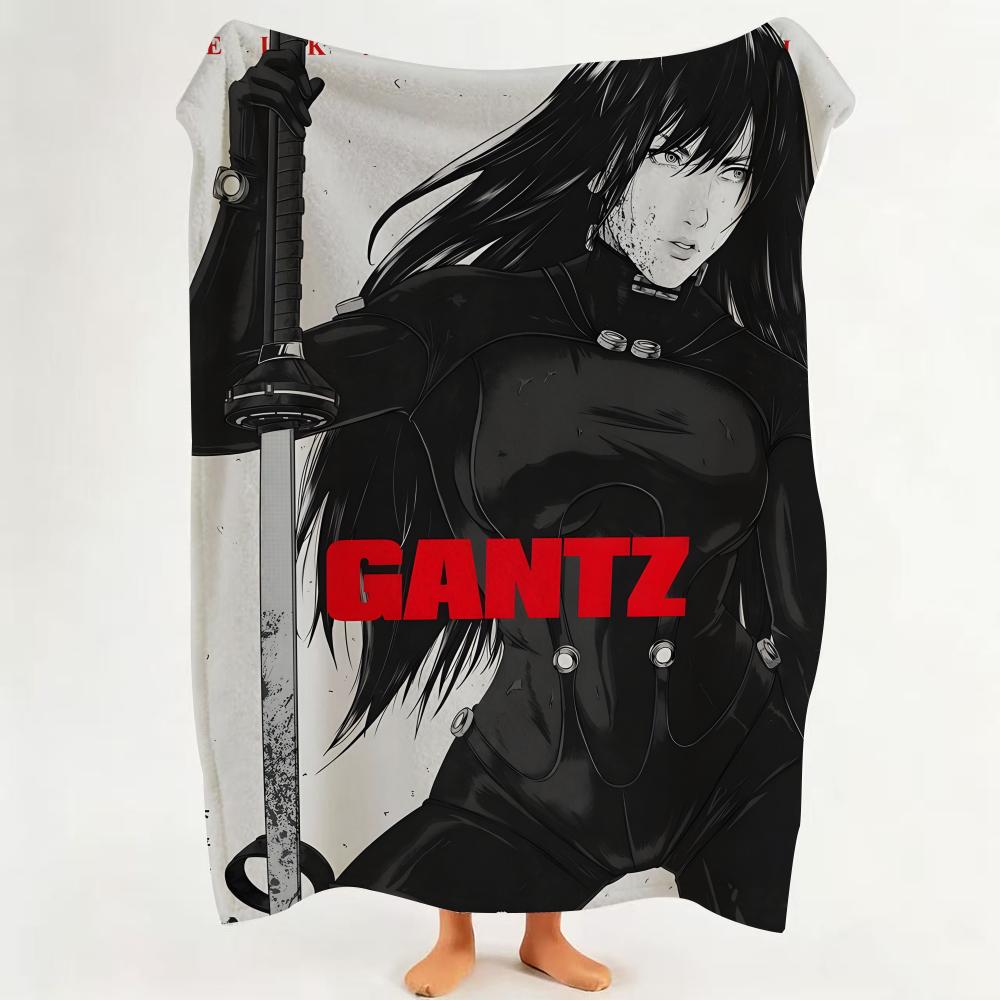 Manga G GANTZ Throw Flannel Throw Blanket Suitable for Sofa Living Room Bedroom