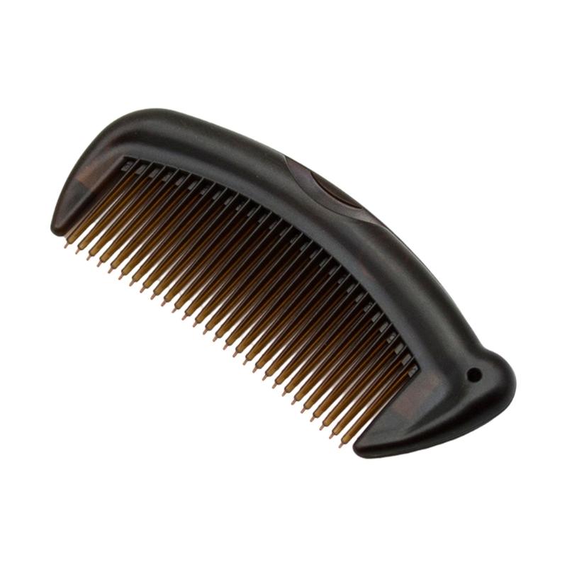 

Plastic Press Button Dandruff Comb Ergonomic Styling Combs for Scalp Care and Dirt Removal Suitable for Adults 1