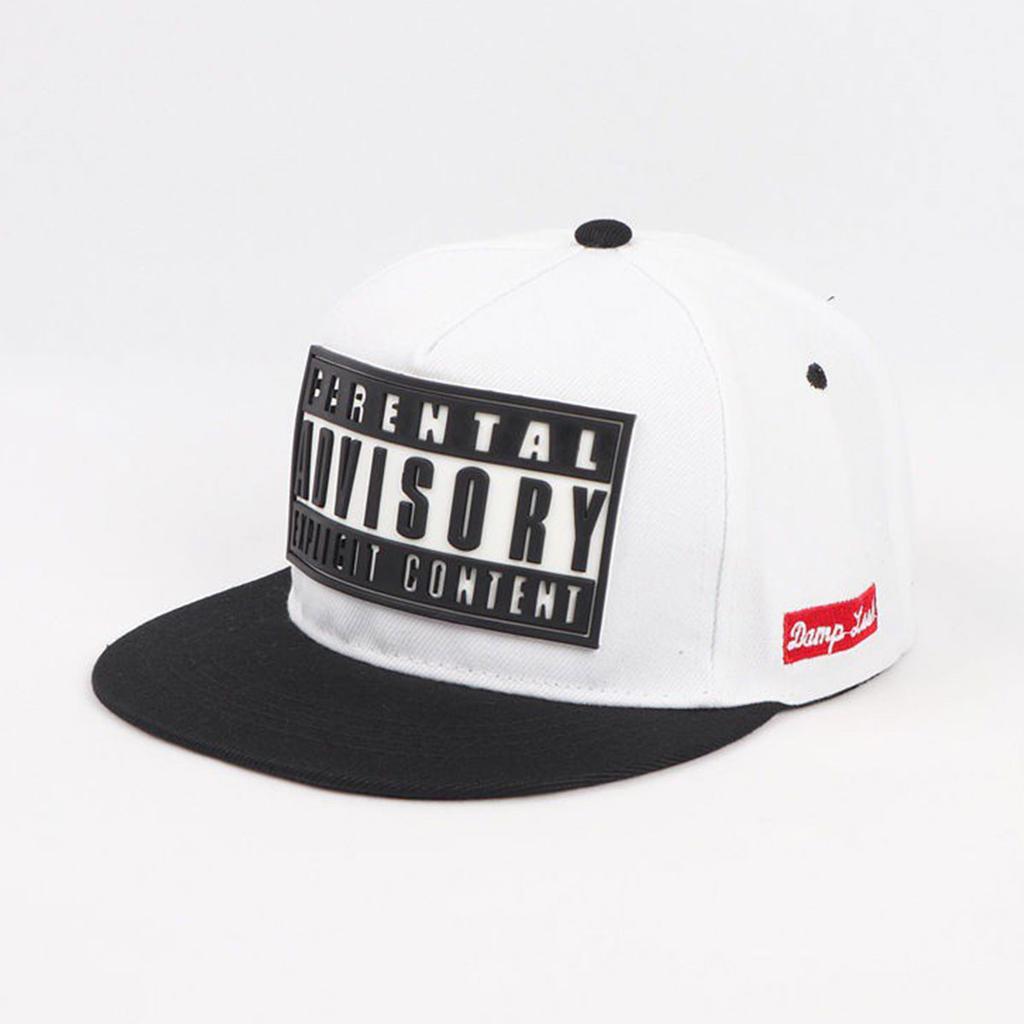 Chic Snapback Baseball Cap: Parental Explicit Content Embroidery, Stylish Korean Design for Men & Women