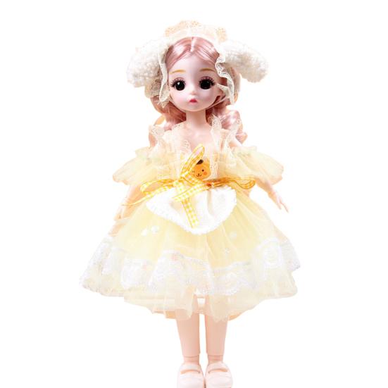Deluxe Fashion Princess Doll with 22 Joints Glittering Eyes Long Hair 12