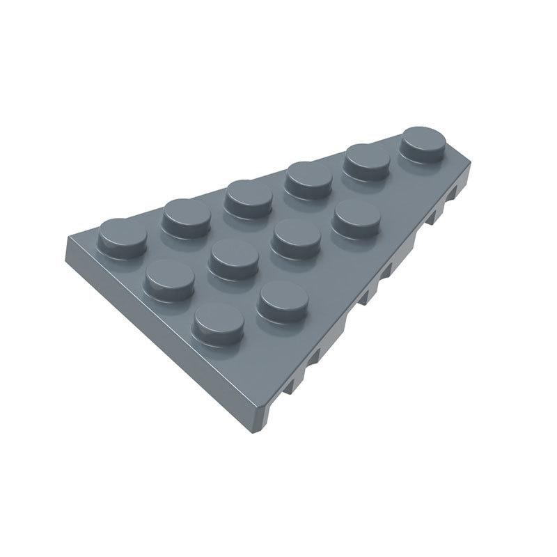 10PCS 48205 Right Plate 6x4 Building Blocks Kit Wedge Board Assemble Bricks Particle Educational Toy Children Birthday Gifts 10pcs темно серый