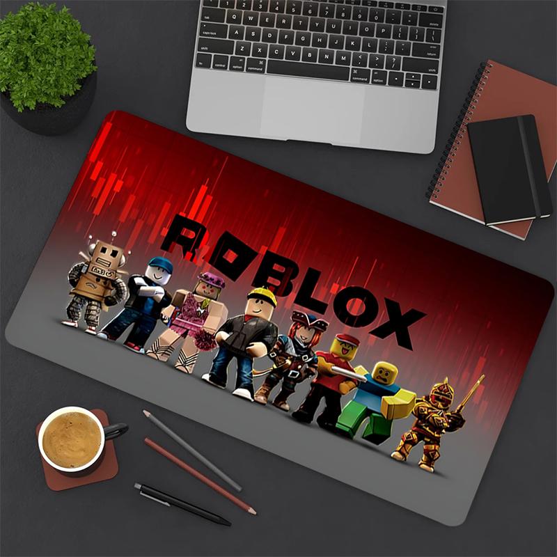 1Pc Roblox Adventure Quests Gaming Mouse Pad Keyboard Desk Mat Non-slip Rubber Lock Edge Waterproof Computer Mousepad for Office Home Decor Es12