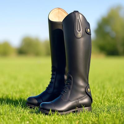 Non-Slip Equestrian Boots Leather Equestrian Supplies Long Boots Riding Equipment Ultra Footwear Resistant Horse Rider Shoe